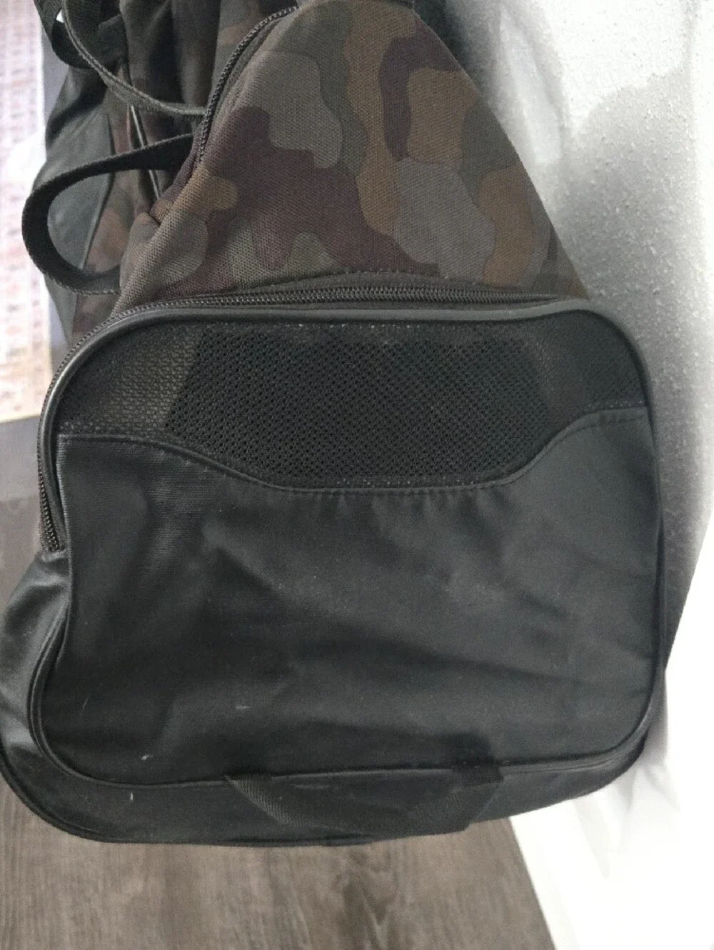 Under Armour Men's Camo Duffel Bag with Black Trim